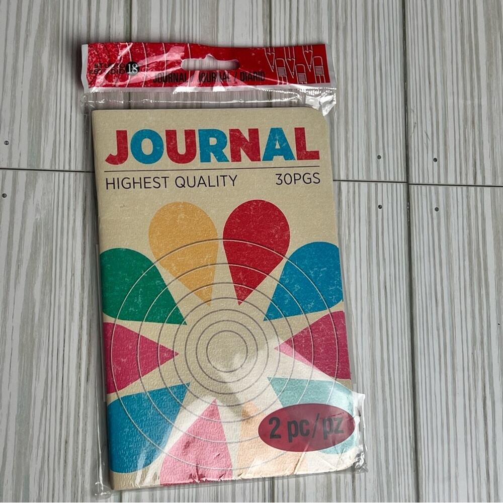 Studio 18 Two Pack 30 Pages Lined Ruled Notebook Journals NWT